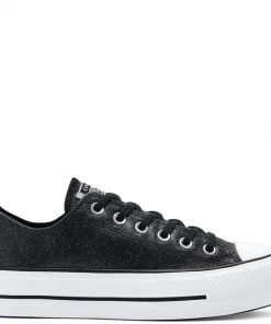 Converse Chuck Taylor All Start Black Glitter Low New Arrivals
