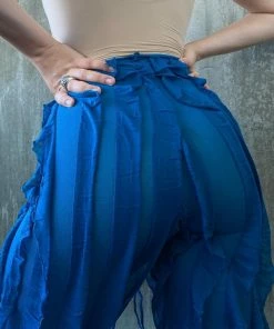 Busybdy Lettuce Pants In Blue New Arrivals