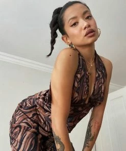 House Of Sunny Mahogany Paradise Party Top