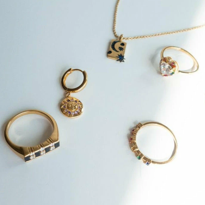 ALL THE LUCK IN THE WORLD Atlitw Shiny Heart Ring