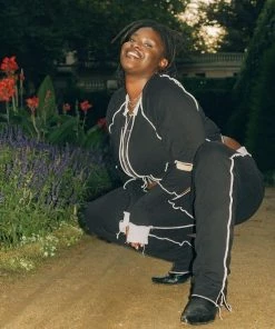 1106Airy Fairy Trackie Pants Black