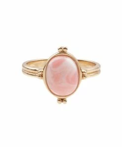 ALL THE LUCK IN THE WORLD Atlitw Light Pink Marble Ring New Arrivals