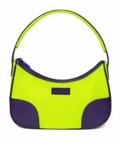 Dirt Neon Purple Mesh Handbag New Arrivals