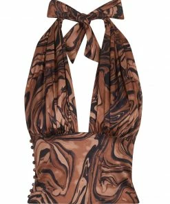 House Of Sunny Mahogany Paradise Party Top