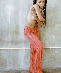 New Arrivals Busybdy Lettuce Pants In Burnt Orange