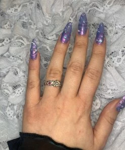 MIGLÉ New Arrivals Miglé Blobby Zirconia Ring White & Red