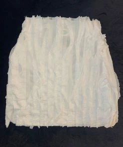 New Arrivals Busybdy Lettuce Skirt In White