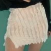 New Arrivals Busybdy Lettuce Skirt In White