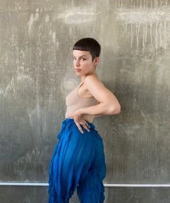 Busybdy Lettuce Pants In Blue New Arrivals