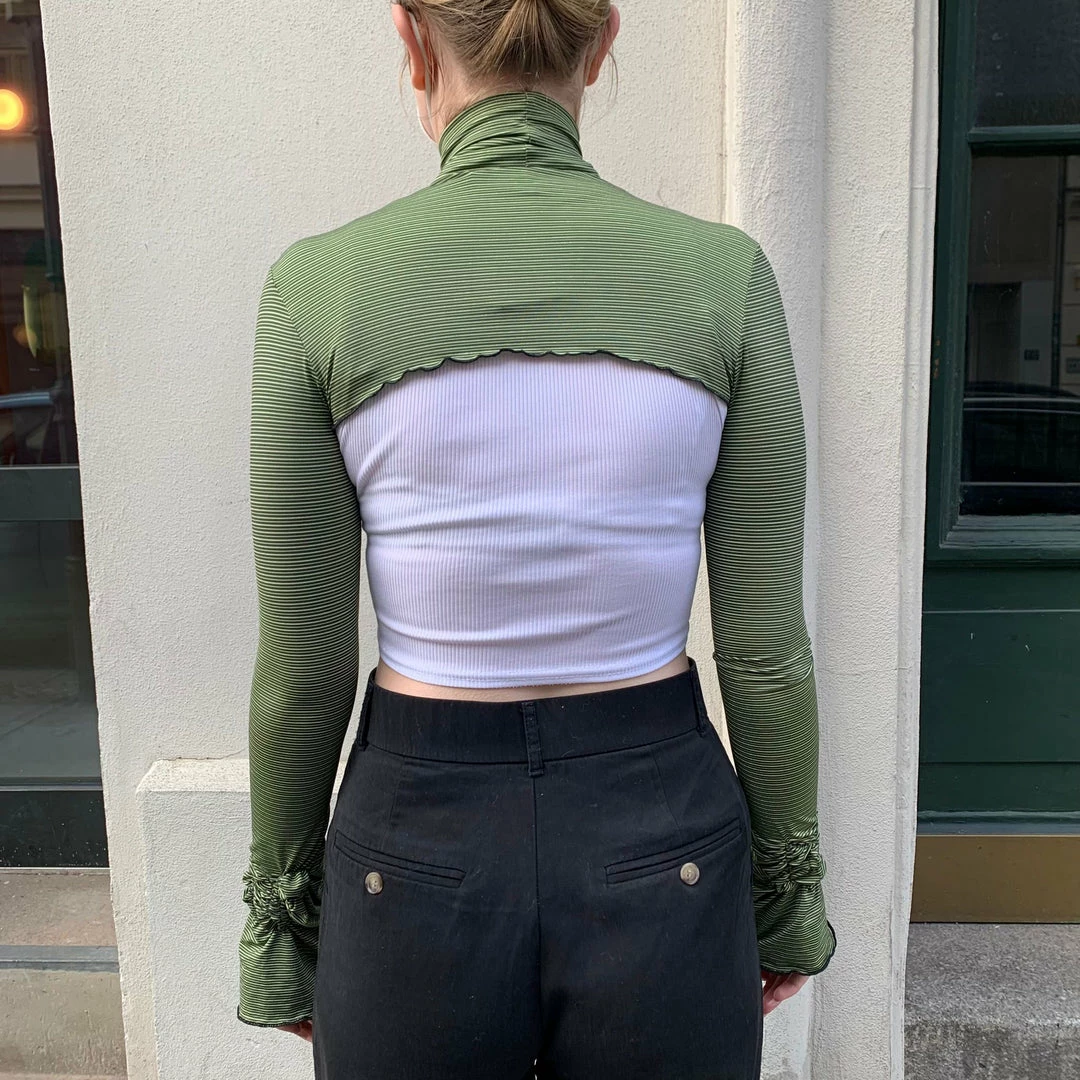 Marispieper Chaos Bolero Green Stripes New Arrivals