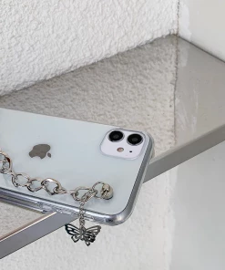 ISLA BERLIN Butterfly Chain Clear Phone Case New Arrivals