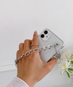 ISLA BERLIN Butterfly Chain Clear Phone Case New Arrivals