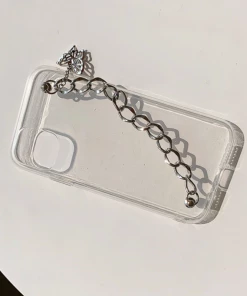 ISLA BERLIN Butterfly Chain Clear Phone Case New Arrivals