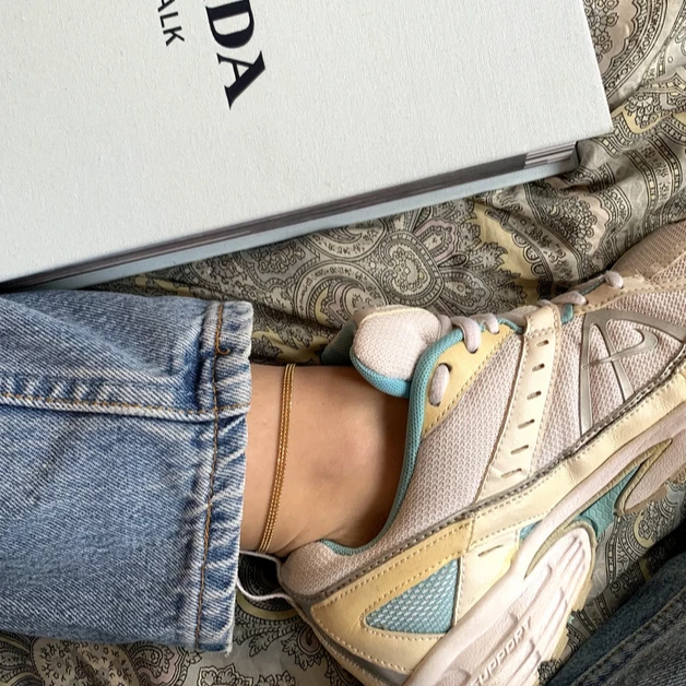 Seol + Gold Layered Anklet