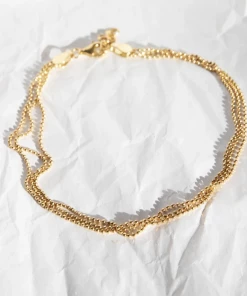 Seol + Gold Layered Anklet