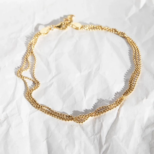 Seol + Gold Layered Anklet