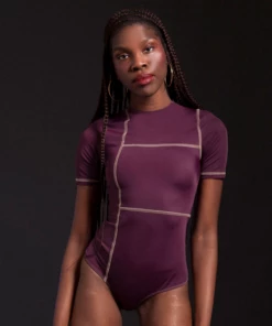 Apparel Fantabody Valentina T Burgundy Bodysuit