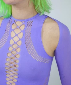 New Arrivals Nii Hai Shapewear Stretch Top & Sleeves In Lilac