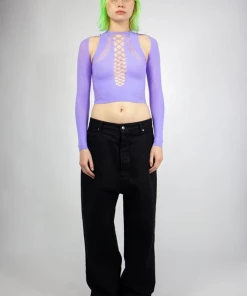 New Arrivals Nii Hai Shapewear Stretch Top & Sleeves In Lilac