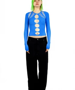 Nii Hai Longsleeve Shapewear Top Blue