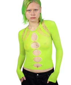 Nii Hai Longsleeve Shapewear Top Lime New Arrivals