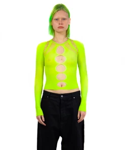 Nii Hai Longsleeve Shapewear Top Lime New Arrivals