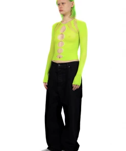 Nii Hai Longsleeve Shapewear Top Lime New Arrivals