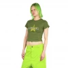 Nii Hai Star Baby Tee Khaki Apparel