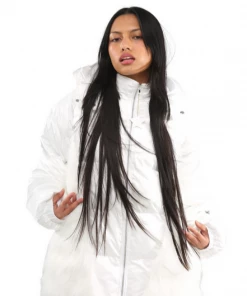 Nii Hai White Fluffy Puffer Coat