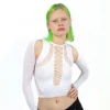 Nii Hai Shapewear Stretch Top & Sleeves In White
