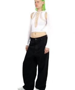 Nii Hai Shapewear Stretch Top & Sleeves In White