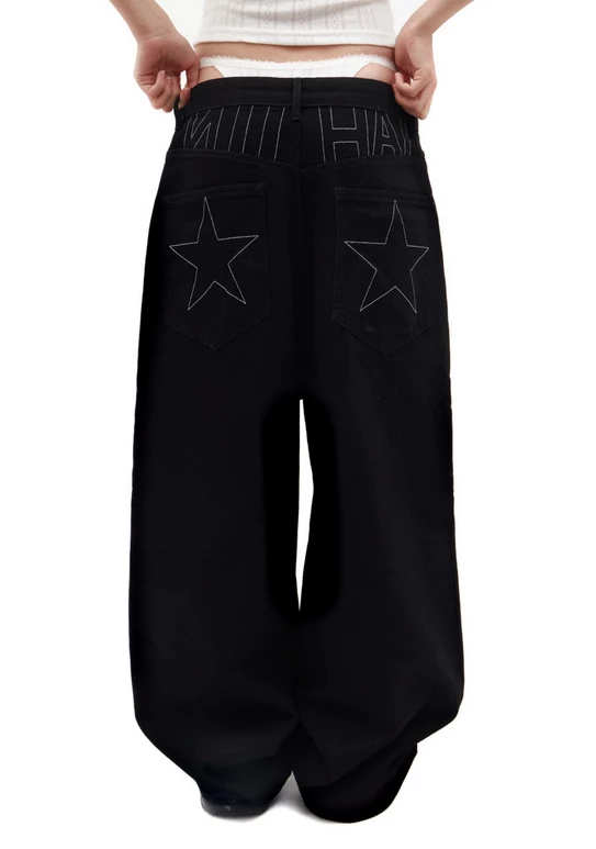 New Arrivals Nii Hai Baggy Jeans In Black