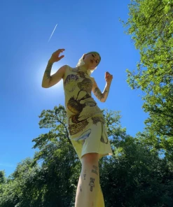 Apparel Snake Divine Vase Dress