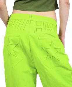 Nii Hai Baggy Jeans In Lime