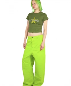 Nii Hai Baggy Jeans In Lime