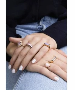 ALL THE LUCK IN THE WORLD Atlitw Light Pink Marble Ring New Arrivals