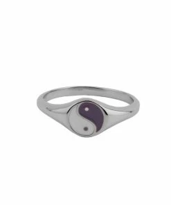 ALL THE LUCK IN THE WORLD New Arrivals Atlitw Silver Lilac Ying & Yang Ring