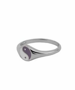 ALL THE LUCK IN THE WORLD New Arrivals Atlitw Silver Lilac Ying & Yang Ring