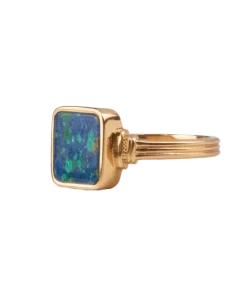 ALL THE LUCK IN THE WORLD New Arrivals Atlitw Blue Square Ring