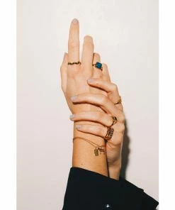 ALL THE LUCK IN THE WORLD New Arrivals Atlitw Blue Square Ring