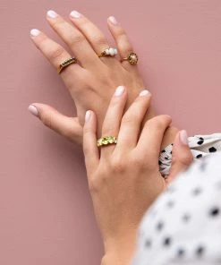 ALL THE LUCK IN THE WORLD Atlitw Grey Bobble Ring New Arrivals