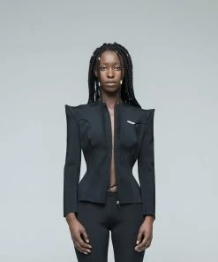 New Arrivals Wwwvillain Black Hornie Jacket