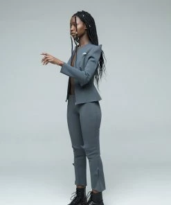 New Arrivals Wwwvillain Grey Hornie Jacket