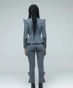 New Arrivals Wwwvillain Grey Hornie Jacket