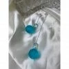 Holy Recycle Blue Drop Silver Earrings New Arrivals