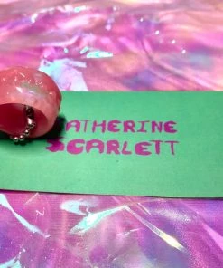Katherine Scarlett Pink/Clear Gummy Ring New Arrivals
