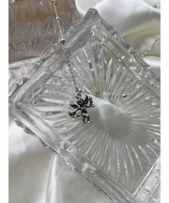 New Arrivals Holy Recycle Cherub Angel Rosario Necklace