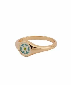 ALL THE LUCK IN THE WORLD Atlitw Blue Daisy Ring