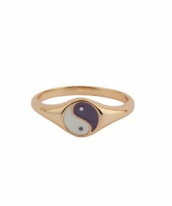 ALL THE LUCK IN THE WORLD Atlitw Lilac Ying & Yang Ring