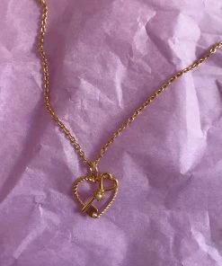 Holy Recycle Key Heart Necklace